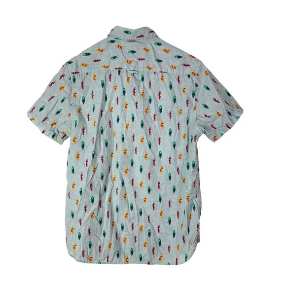 American Heritage Shirt Dawson & Brooks Surfboard Button Down Men's Medium Blue - Picture 3 of 7